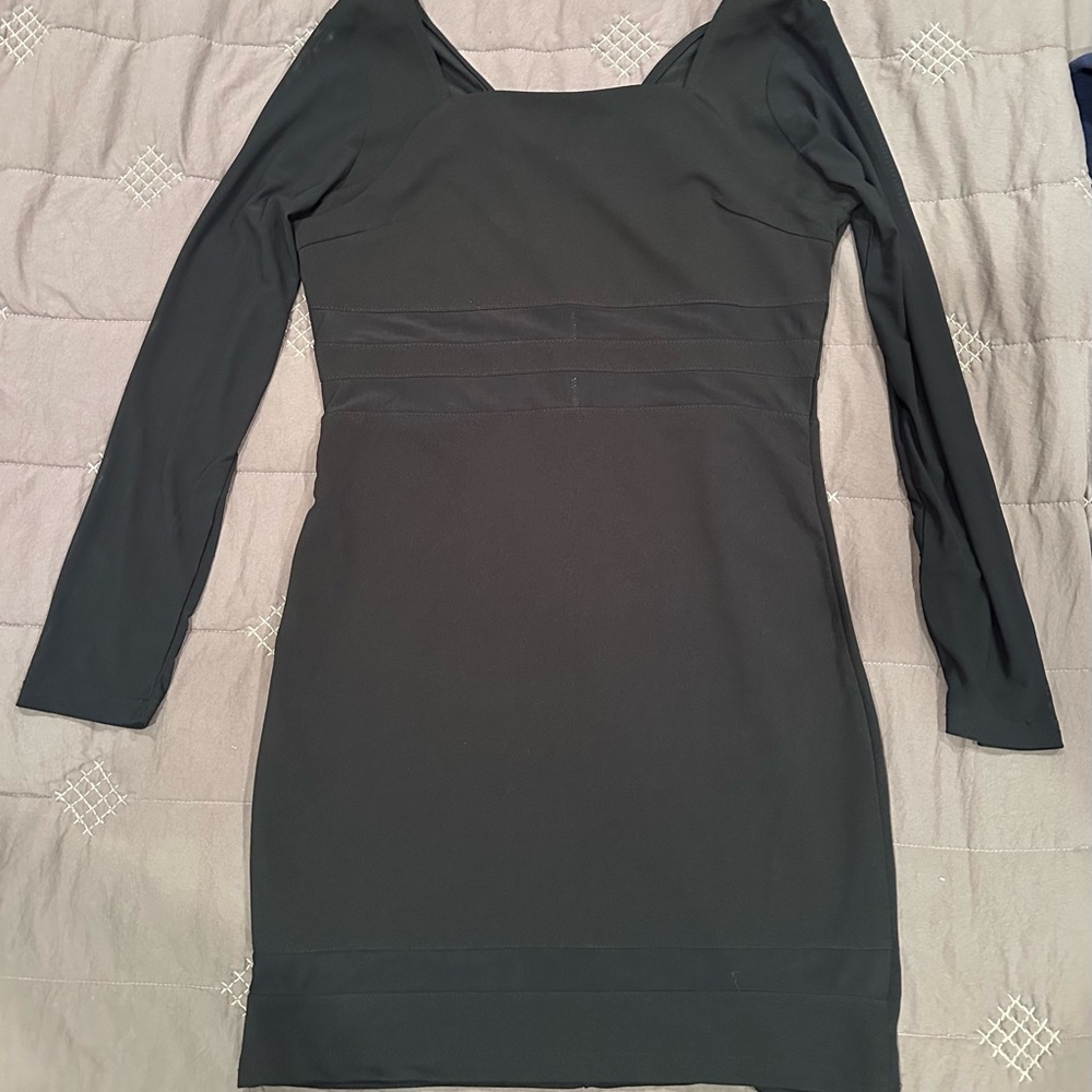 J for Justify Black Mini Bodycon Dress